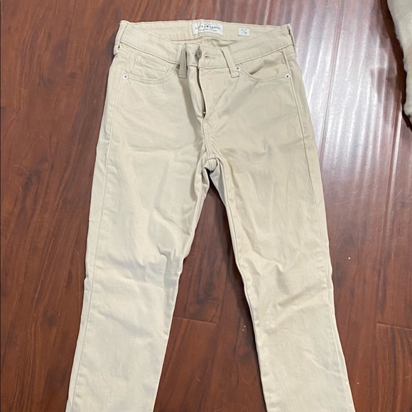 Tan/Cream Lucky Brand Pants- Size 2/26 - Picture 2 of 3